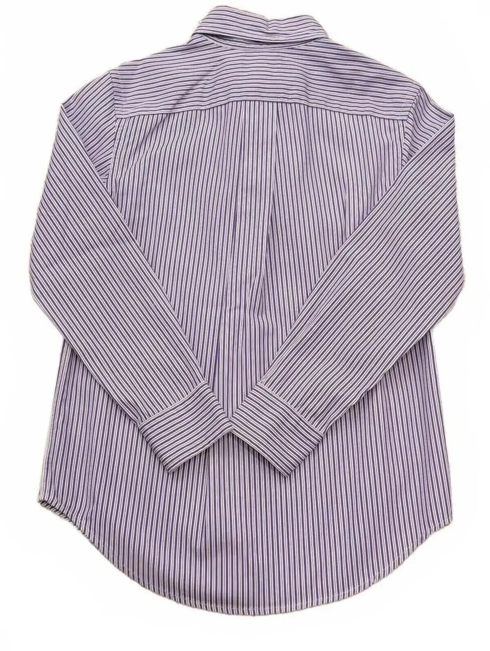 Polo Ralph Lauren Boys‎ Size 10 (M) Striped Button Down Shirt Purple & White
